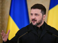 Ukrainian President Volodymyr Zelensky addresses a joint press conference with his Romanian counterpart at Cotroceni Palace, the official residence of the Romanian president, in Bucharest on March 12, 2026. Ukrainian President Zelensky arrived on March 12 in Romania, where he was to visit an F-16 fighter jet training centre and meet Romania's leader, before visiting France later this week. The visits come at a time of uncertainty over planned peace talks between Kyiv and Moscow that have been spearheaded by the United States and derailed by the US-Israeli war with Iran. (Photo by Daniel MIHAILESCU / AFP via Getty Images)