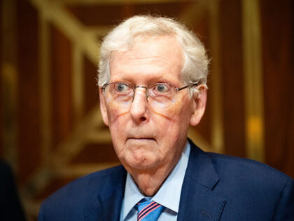 Sen. Mitch McConnell, R-Ky., arrives to chair the Senate Appropriations Subcommittee on De