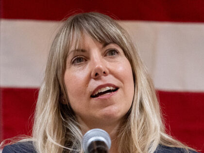 State Senator Sarah Trone Garriott, a Democrat from Iowa and US congressional candidate, d