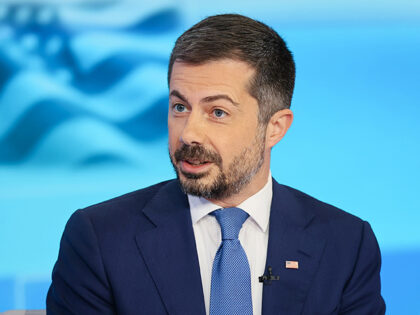 Former Transportation Secretary Pete Buttigieg visits "America Reports" at Fox News Channe