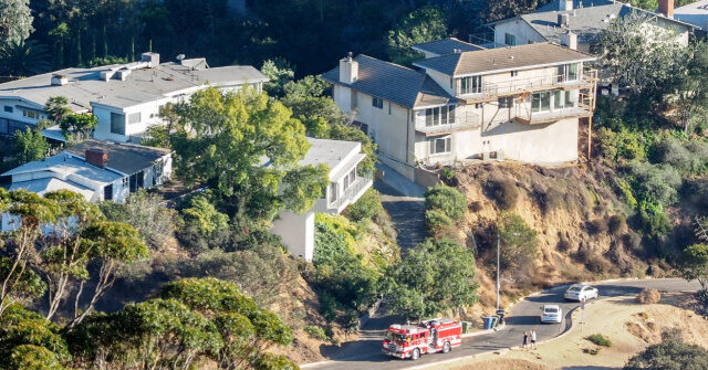 Hollywood Hills Water Main Break Sends Water Gushing Down Residential Street