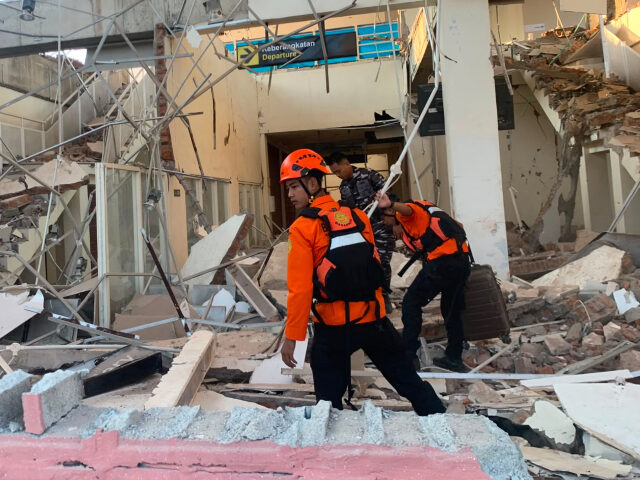 In this photo released by the Indonesian National Search and Rescue Agency (BASARNAS), res