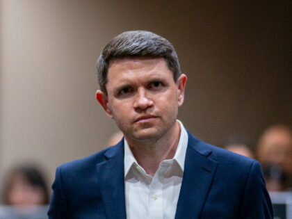 Democratic U.S. Senate candidate James Talarico listens to a question during the conclusio