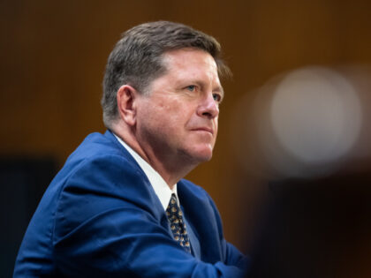 Jay Clayton appears before the Senate Intelligence Committee during his confirmation heari