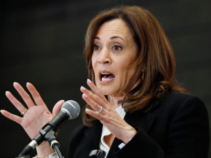 Former Vice President Kamala Harris speaks at the State of the People POWER Tour opening c