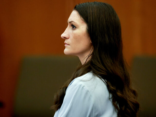 Lindsay Clancy listens to testimony during her murder trial at Plymouth Superior Court on