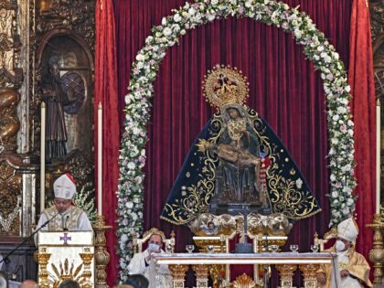 CEUTA, SPAIN - AUGUST 05: The Pope's Apostolic Nuncio to Spain, Bernardito Cleopas, during