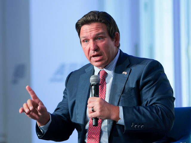 Ron DeSantis Florida Governor Ron DeSantis speaks during an event at the American Enterprise Institute
