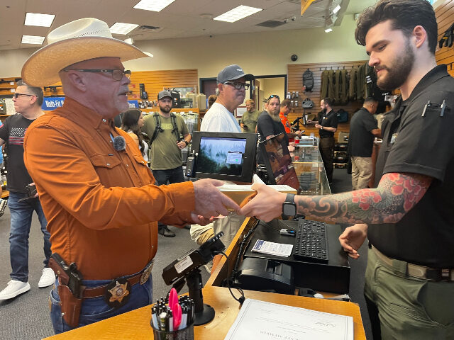 Sheriff Jerry Sheridan Buying Suppressor for $17.76 (AWR Hawkins / Breitbart News)