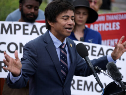 U.S. Rep. Shri Thanedar (D-MI) speaks during a news conference in front of the U.S. Capito