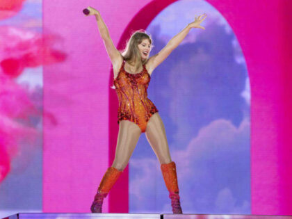 Taylor Swift performs onstage during The Eras Tour at Hard Rock Stadium on Friday, Oct. 18