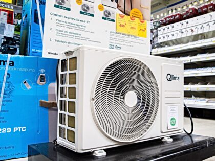 An air conditioning pictured in a Brico shop in Brussels, Wednesday 24 June 2026. Like man
