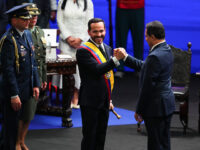 CALI, COLOMBIA â" AUG. 7: President-elect Abelardo de la Espriella receives the presidential sash bearing the Colombian flag during the inauguration ceremony at the Carlos Andres Perez Galindo Arena of the Universidad Santiago de Cali in Cali, Colombia, on Aug. 7, 2026. De la Espriella assumes office as Colombiaâs president for the 2026-2030 term. (Photo by Andres Acero/Anadolu via Getty Images)