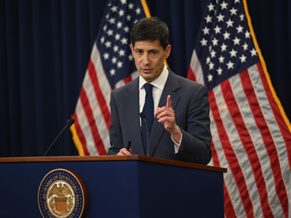 Federal Reserve Chair Kevin Warsh speaks during his first news conference since taking the
