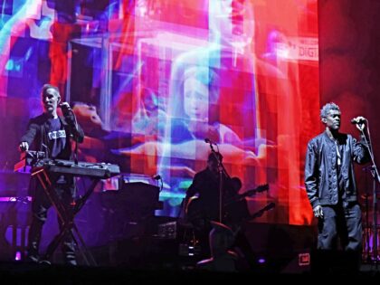 LONDON, ENGLAND - JUNE 06: Robert Del Naja and Grant Marshall of Massive Attack perform on