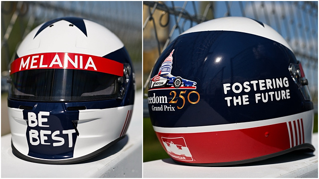 A custom Be Best and Fostering the Future helmet that will be presented to the first lady. (Obtained by Breitbart News)