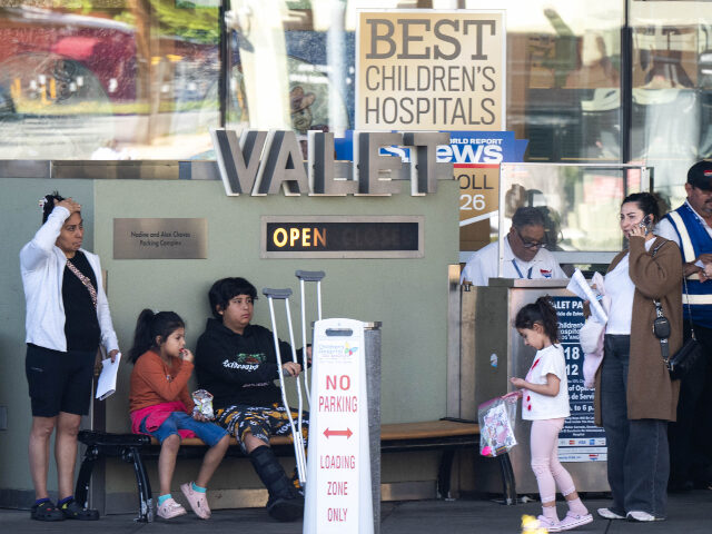 migrant health care People leave Children's Hospital Los Angeles on Friday, March 20, 2026. California ho