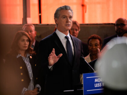OAKLAND, CA - JULY 13: Governor Gavin Newsom speaks during a press conference for a bill s