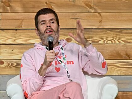 CINCINNATI, OHIO - OCTOBER 12: Blogger Perez Hilton speaks during Be Yourself: LGBTQ on th