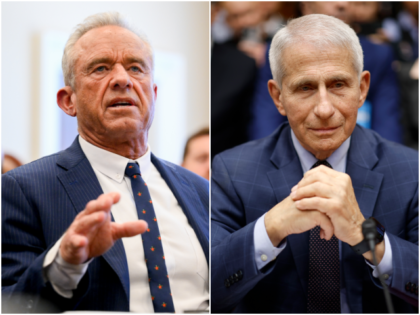 Robert F. Kennedy (left) and Dr. Anthony Fauci. (Pete Kiehart, Chip Somodevilla/Getty Imag
