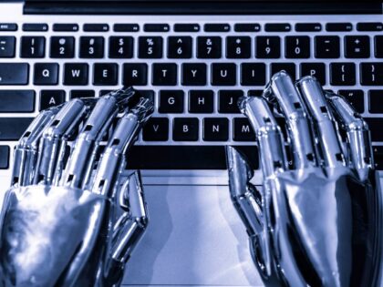 Robot typing book