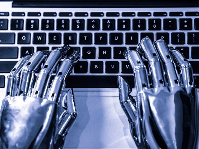 Robot typing book