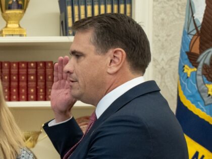 President Donald J. Trump holds a swearing in ceremony in the Oval Office, Thursday, March