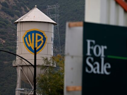 BURBANK, CALIFORNIA - JULY 13: The Warner Bros. logo is displayed on the water tower at Wa