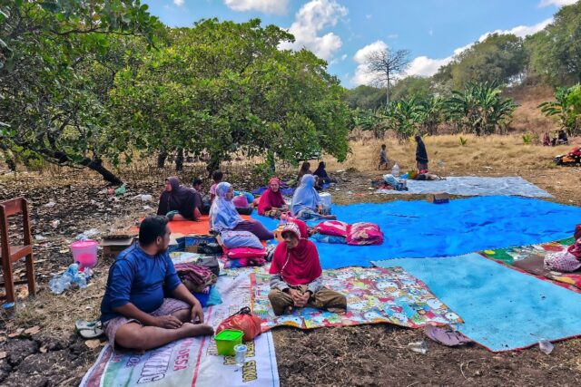 Some 5,000 people fled their homes as a 7.7-magnitude rattler hit Indonesia's Flores