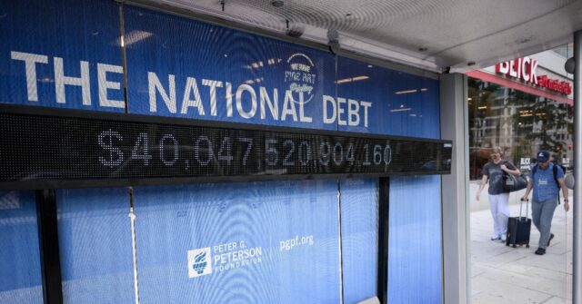 US national debt exceeds $40 trillion for first time - Breitbart