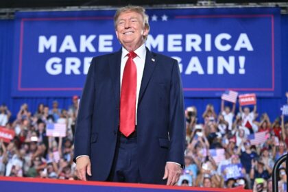 US President Donald Trump, pictured at a campaign rally for US Senator Darline Graham, has