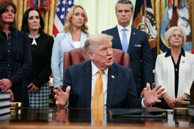 US President Donald Trump said talks with Iran are going on 'right now'