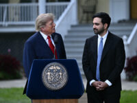 US President Donald Trump speaks with New York City mayor Zohran Mamdani during a press conference at Gracie Mansion in New York, on September 21, 2026. (Photo by Brendan SMIALOWSKI / AFP via Getty Images)