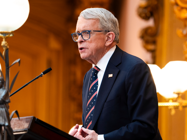 AP25071710052152 Ohio Gov. Mike DeWine gives the State of the State address in the Ohio House chambers at t