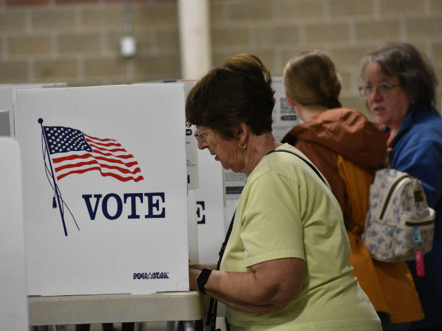Voters fill out their ballots at Yellowstone County's MetraPark, Tuesday, June 2, 202