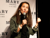 Title: Election 2026 Alaska Image ID: 26231220711928 Article: Mary Peltola, a Democrat running for the U.S. Senate seat in Alaska, addresses supporters at an election watch party Tuesday, Aug. 18, 2026, in Anchorage, Alaska. (AP Photo/Mark Thiessen)