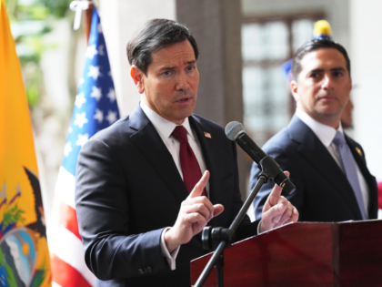 U.S. Sec. of State Marco Rubio gives a joint news conference with Ecuador's Foreign M