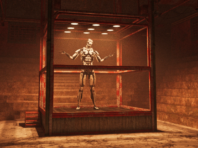 WATCH: Robot Kicks Influencer to Floor in Man vs. Machine Cage Fight