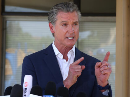 Governor Gavin Newsom speaks to media about the federal government's demobilization o