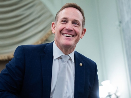 UNITED STATES - MARCH 3: Chairman Ted Budd, R-N.C., arrives for the Senate Commerce, Scien