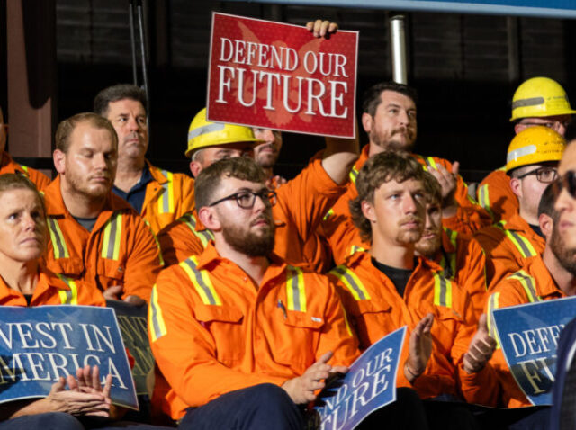 US-POLITICS-VANCE Attendees listen to US Vice President JD Vance deliver remarks on the Trump Administration
