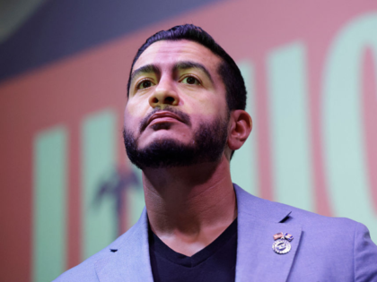 US Democratic Senate candidate from Michigan Abdul El-Sayed is seen during a Student Meet