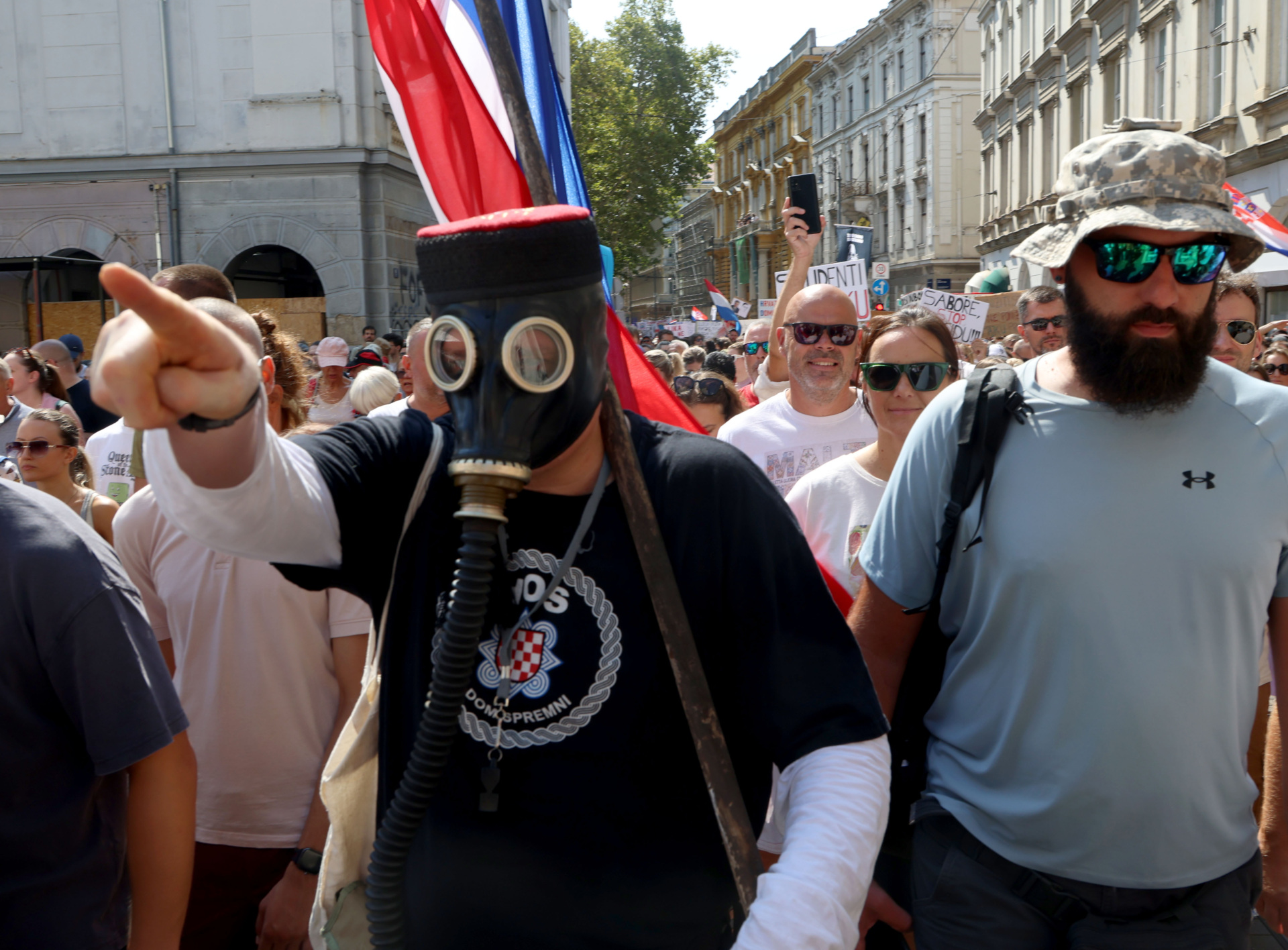 ZAGREB, CROATIA - SEPTEMBER 5: People from across Croatia gather in central Zagreb under the slogan 'Walk for Lika, Walk for Croatia' to call for those responsible for the dumping of around 37,000 tons of hazardous and illegal waste in the area of Gospic, in Lika-Senj County, to be held accountable, in Zagreb, Croatia, on September 5, 2026. (Photo by Stipe Majic/Anadolu via Getty Images)