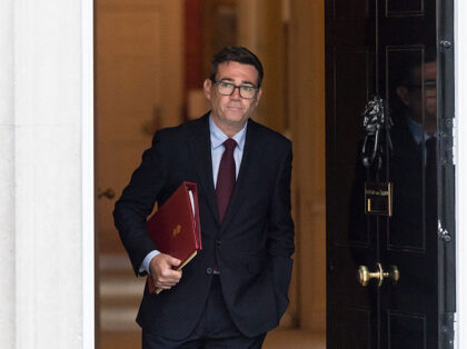 LONDON, UNITED KINGDOM - SEPTEMBER 09, 2026: British Prime Minister Andy Burnham departs 1