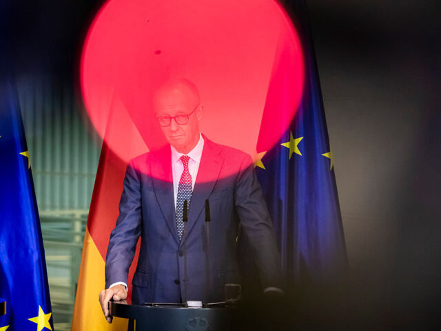 09 September 2026, Berlin: Chancellor Friedrich Merz (CDU) speaks at a press conference at
