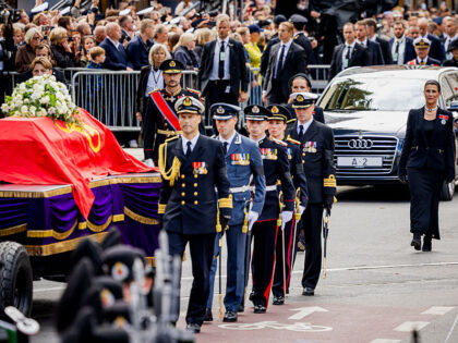 OSLO, NORWAY - SEPTEMBER 9: King Haakon of Norway, Crown Princess Ingrid Alexandra of Norw