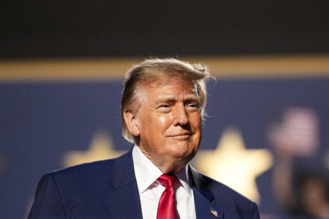 DALLAS, TEXAS - SEPTEMBER 10: U.S. President Donald Trump takes the stage to speak on the