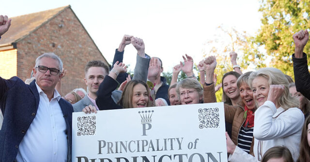 A small English village has voted to leave the UK in protest against the government's plans to build a large asylum centre there.
