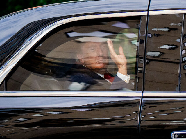 Mamdani Presses Trump At Meeting On Status Of Haiti TPS Holders US President Donald Trump waves from the presidential motorcade following a meeting with N