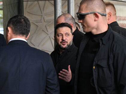 NEW YORK, UNITED STATES - SEPTEMBER 23: Ukrainian President Volodymyr Zelenskyy arrives at